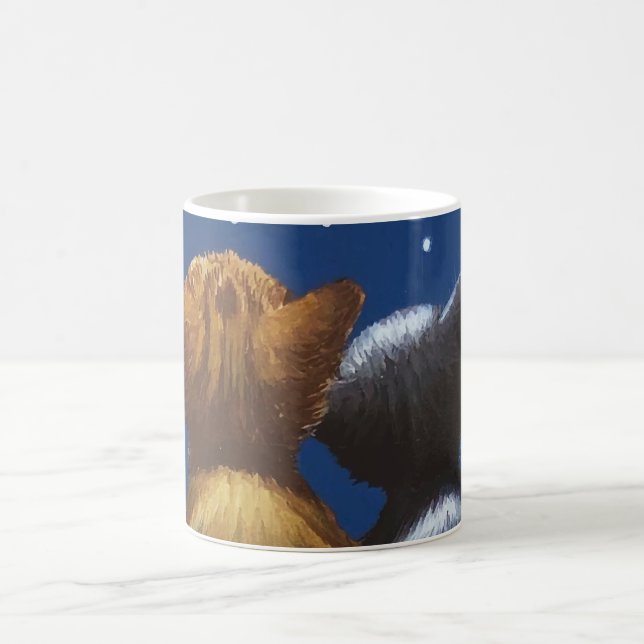 Cat Moon Love Be With You Coffee Mug (Center)