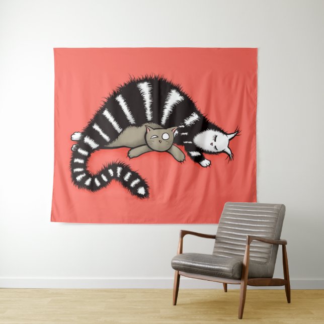Cat mother and child cat mom tapestry (In Situ (Horizontal))