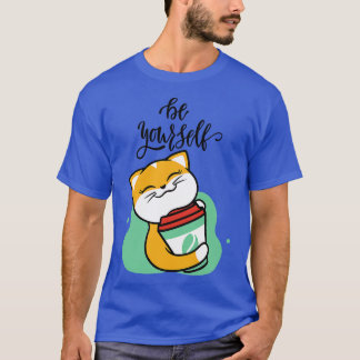 Cat Mother Coffee Lover Motivational Quote Best Gi T-Shirt