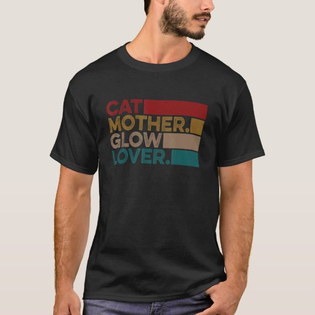 Cat Mother Glow   Skin Esthetician Skincare T-Shirt (Front)