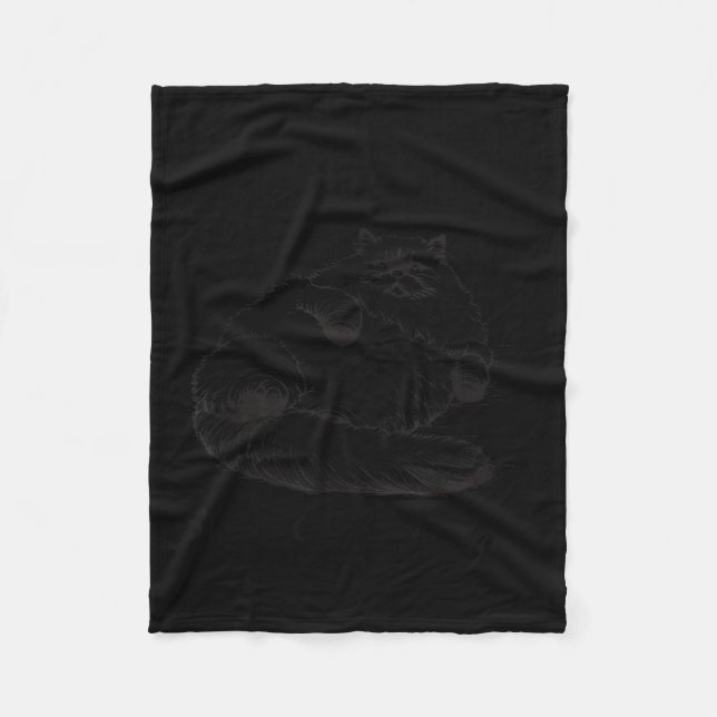 Cat Mother I Am But Skin And Bones  Fleece Blanket (Front)