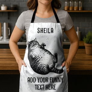 Cat Mother I Am But Skin and Bones For Cat Lover Apron