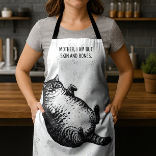 Cat Mother I Am But Skin and Bones For Cat Lover Apron