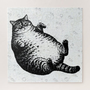 Cat Mother I Am But Skin and Bones For Cat Lover Jigsaw Puzzle