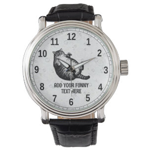 Cat Mother I Am But Skin and Bones For Cat Lover Watch