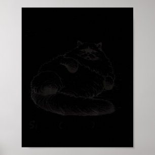 Cat Mother I Am But Skin And Bones Poster