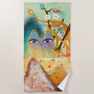 CAT MOUNTAIN RUPYDETEQUILA 2020 SHOWER CURTAIN BAT BEACH TOWEL