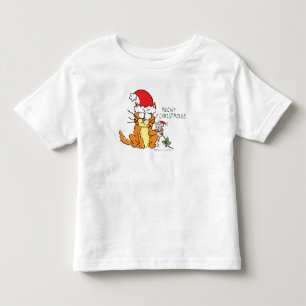 Cat Mouse Christmas Funny Cartoon Cute Toddler T-shirt