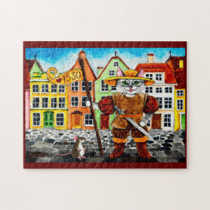 Cat, mouse Estonian folklore jigsaw puzzle