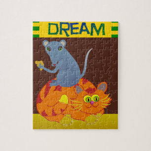Cat & Mouse Jigsaw Puzzle