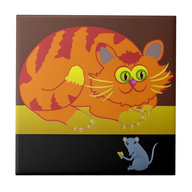 Cat & Mouse Tile (Front)