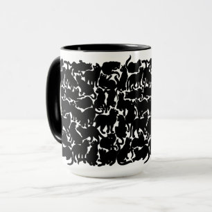Cat Mug Coffee Coupe Cool Amoureux des chats Art C