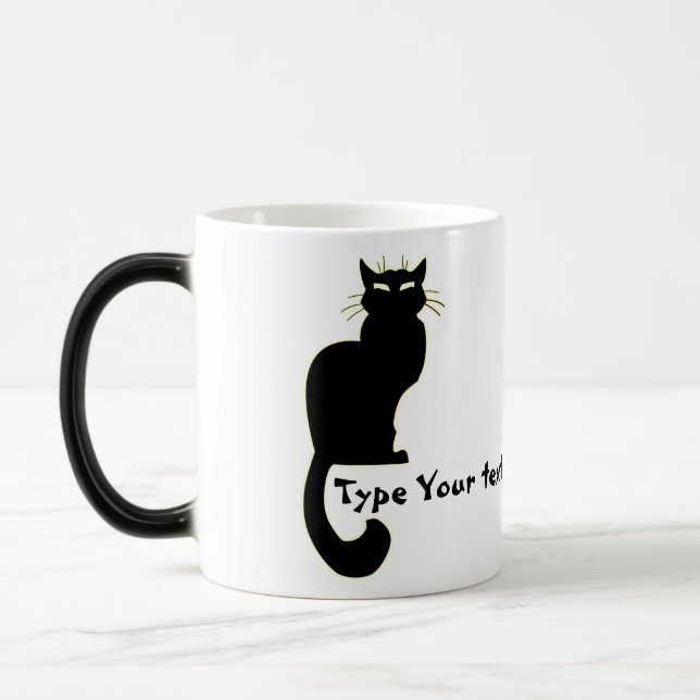 Cat Mug Coffee Cup Personalized Mug Cat Lover Cups (Left)