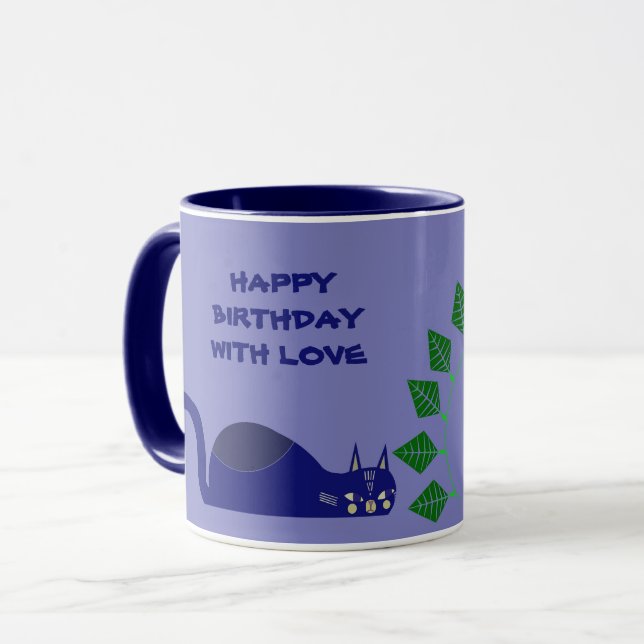 CAT MUG FOR BIRTHDAY (Front Left)