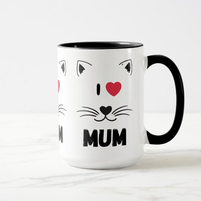 Cat mugs I love mum (Droite)