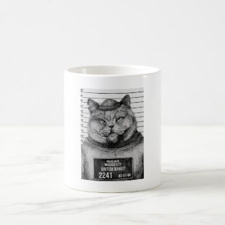 Cat mugshot coffee mug