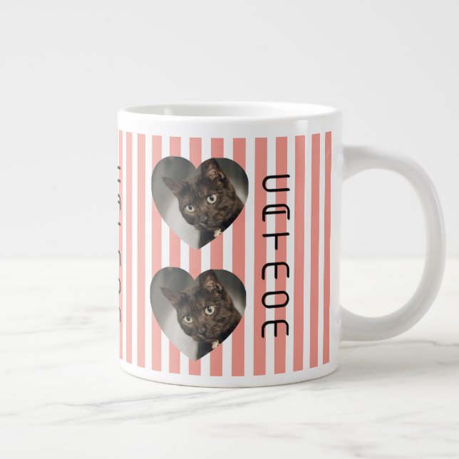 Cat Mum two photo Mug (Right)