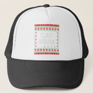 Cat Mum ugly Christmas sweater Cat Lovers Cute Cat Trucker Hat