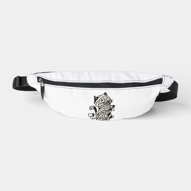 cat mummy costume halloween fanny pack (Front)
