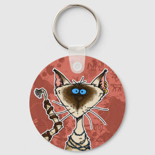 cat mummy keychain