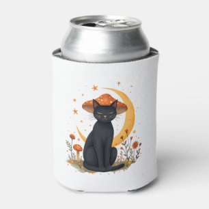 Cat Mushroom Hat Cottagecore Kitten Kitty Women Gi Can Cooler