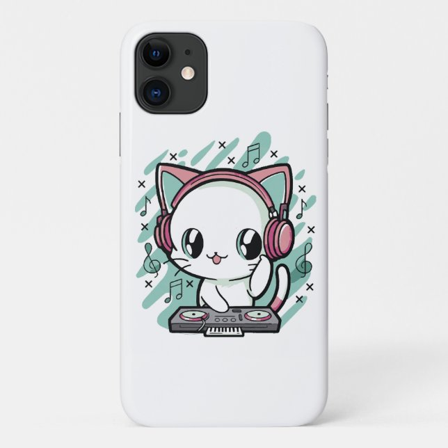 cat music Case-Mate iPhone case (Back)