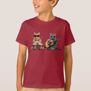 Cat Music Duo Kids' T-Shirt