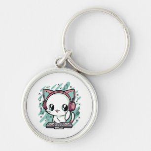 cat music keychain