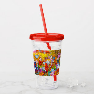 Cat Musical Band Acrylic Tumbler