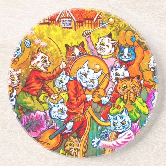 Cat Musical Band Coaster (Front)