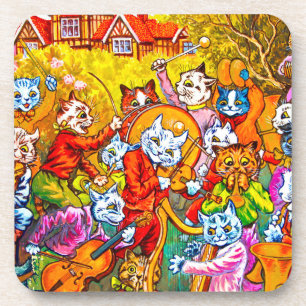 Cat Musical Band Coaster