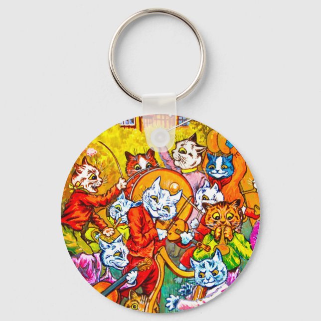 Cat Musical Band Keychain (Front)
