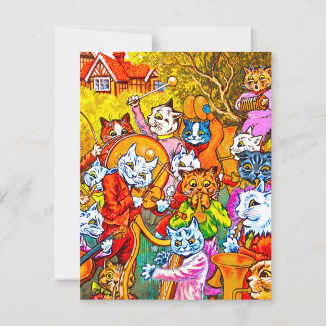 Cat Musical Band Save The Date (Front)