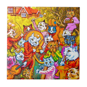 Cat Musical Band Tile