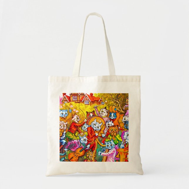 Cat Musical Band Tote Bag (Front)