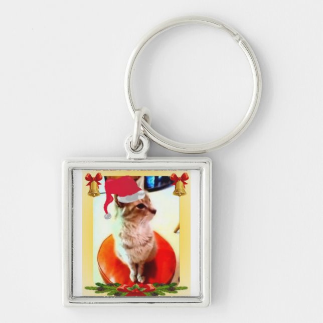 cat name love keychain (Front)