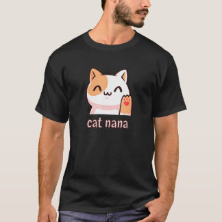 Cat Nana Grandma Cute Cat Lady T-Shirt