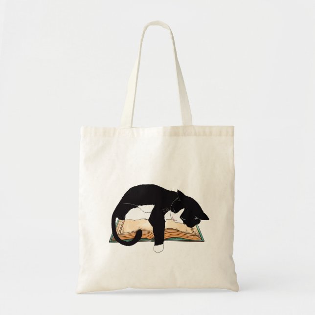 Cat Nap, cat-totebag, tote-for catmoms Tote Bag (Front)