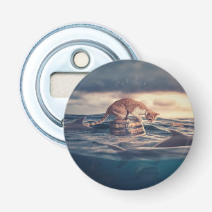 Cat Nap Dream or Nightmare Bottle Opener