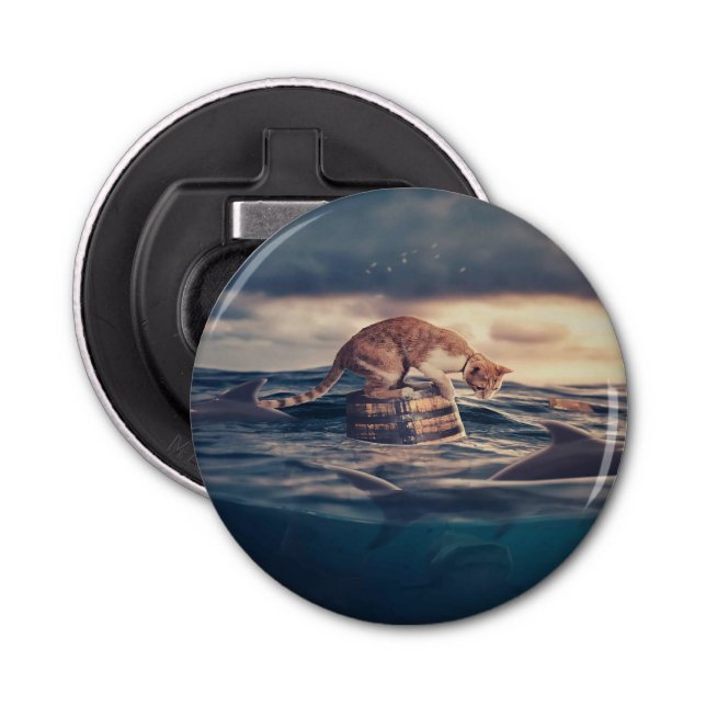 Cat Nap Dream or Nightmare Bottle Opener (Front)