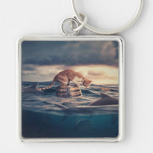 Cat Nap Dream or Nightmare Keychain
