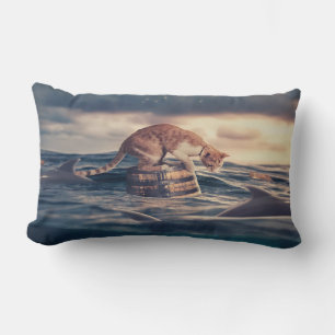 Cat Nap Dream or Nightmare Lumbar Pillow