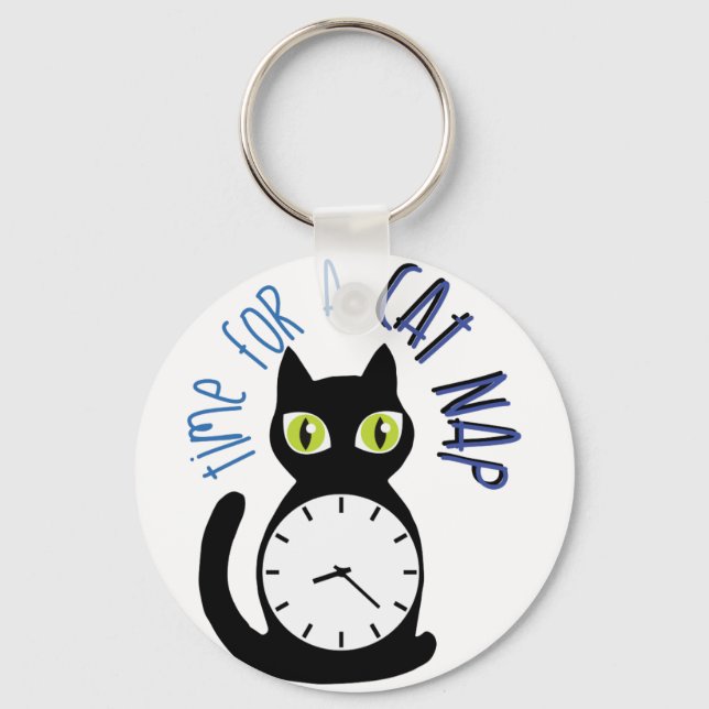 Cat Nap Keychain (Front)