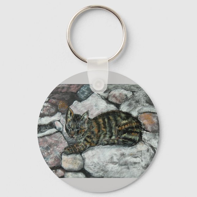 Cat Nap Keychain (Front)