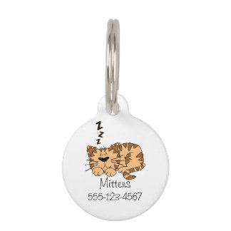 Cat Nap Kitty Pet Tag