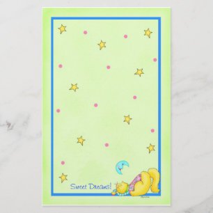 Cat Nap Stationery "Sweet Dreams"