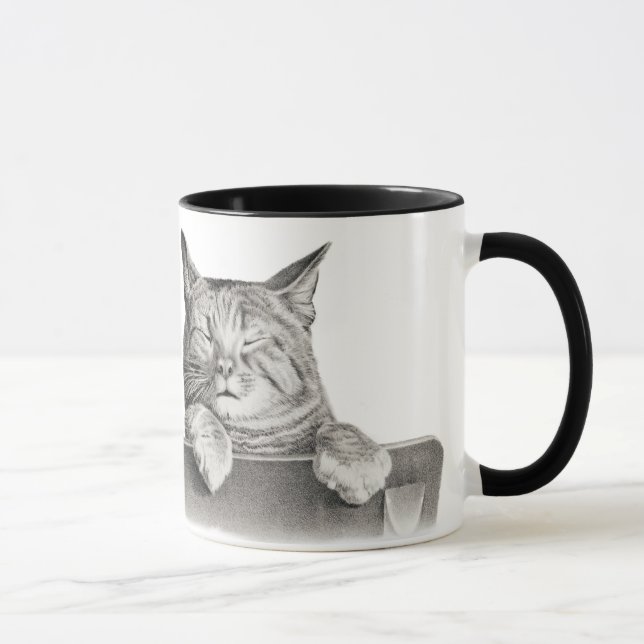 Cat Nap Vintage Cats Coffee Mug (Right)