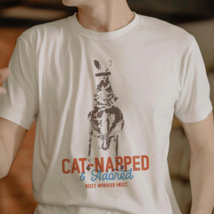 Cat-Napped Funny Cat Pun Kangaroo Weirdcore T-Shirt
