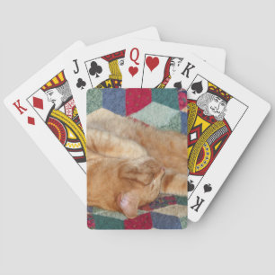 Cat Napping Playing Cards