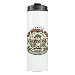 Cat National Park Cat National Park Poster Cat Vin Thermal Tumbler